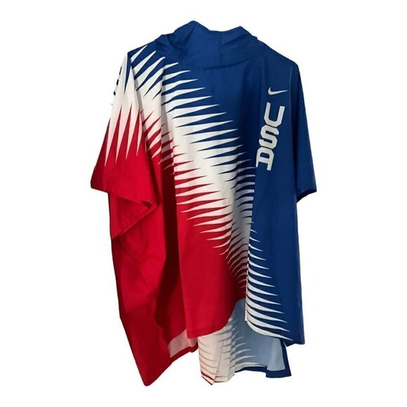Nike Team USA Marathoner Repel Jacket Poncho Unisex CV0431-657 Size S/M NWT. - Picture 5 of 12